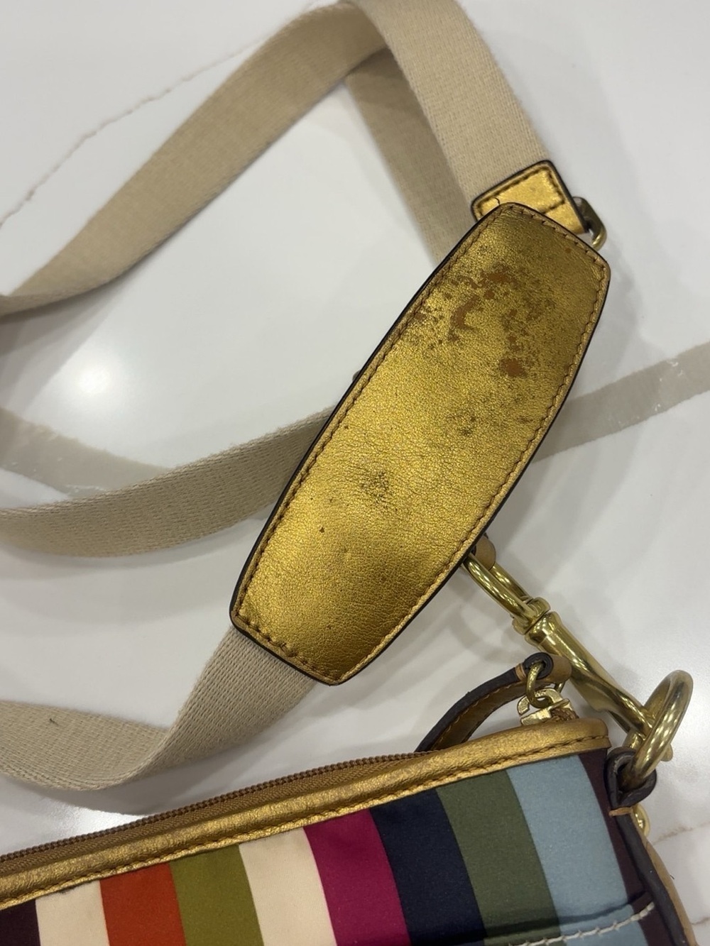 Coach Julia Stripe Legacy Crossbody Bag - Picture 4 of 7